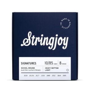 Stringjoy Signatures | 8 String Heavy Bottom Light Gauge (10-85) Nickel Wound Electric Guitar Strings