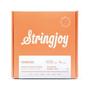Stringjoy Foxwoods | Super Light Gauge (11-52) Coated Phosphor Bronze Acoustic Guitar Strings