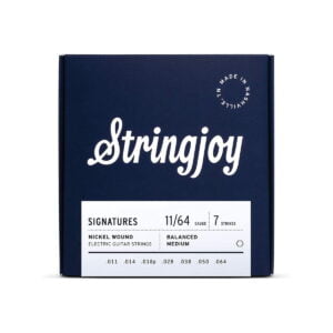 Stringjoy Signatures | 7 String Balanced Medium Gauge (11-64) Nickel Wound Electric Guitar Strings