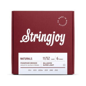 Stringjoy Naturals | Super Light Gauge (11-52) Phosphor Bronze Acoustic Guitar Strings