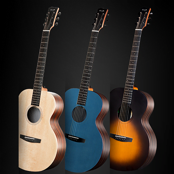Acoustic guitars for sale in Bangladesh - Guitar Shop BD Enya EA-X1 Pro SB 41" Solid Top Vintage Sunburst Acoustic Guitar - Image 3