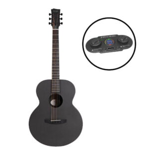 Enya EA-X0 Black S0.EQ Grand Auditorium Acoustic Guitar