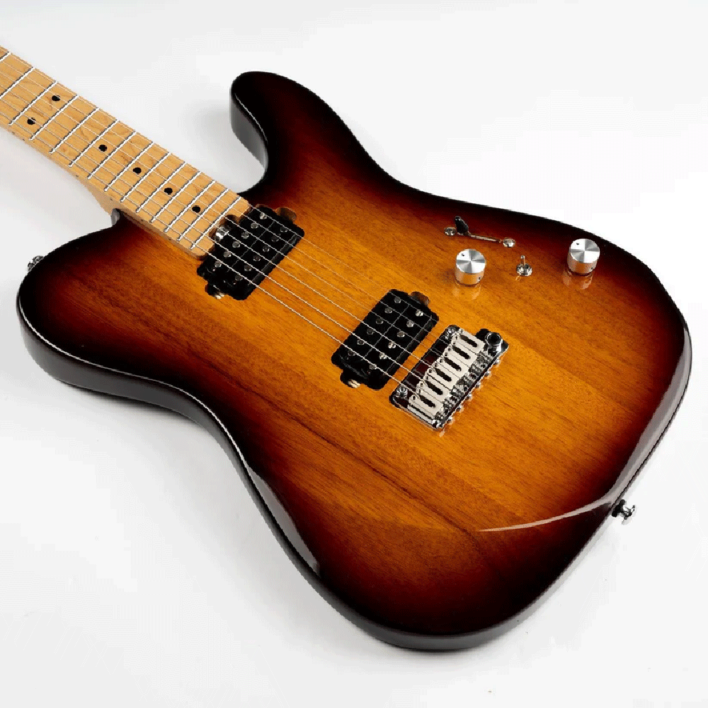 Acoustic guitars for sale in Bangladesh - Guitar Shop BD Eart TL-380 Solid Body Electric Guitars With Tremolo Humbucker Pickups, Honey Burst Color - Image 2