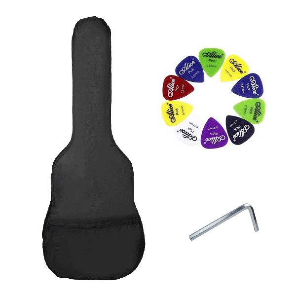 Acoustic guitars for sale in Bangladesh - Guitar Shop BD Kaysen K01 Beginners 40'' inch Black Color Acoustic Guitar - Image 5